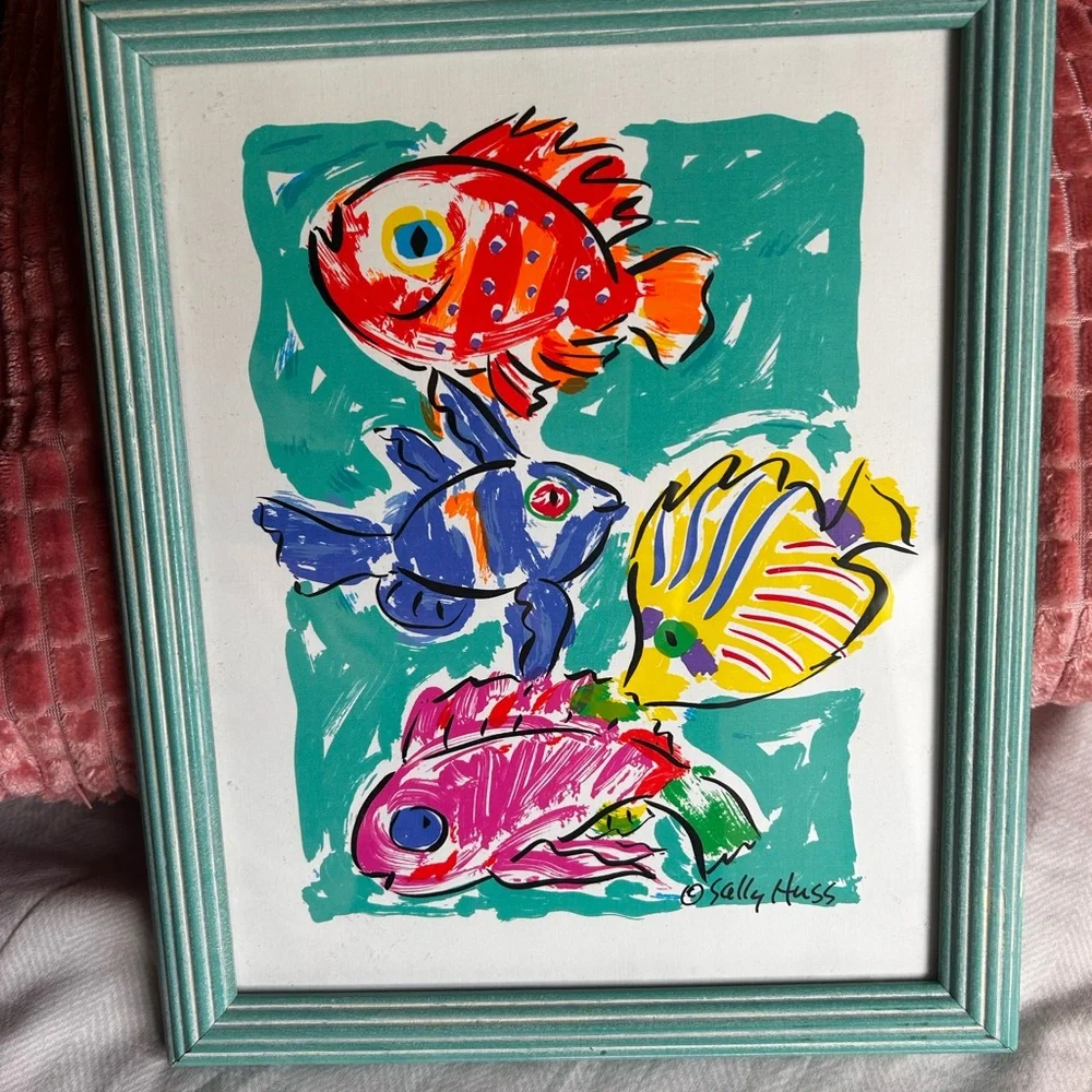 Vibrant Fish Art Print by Sally Huss